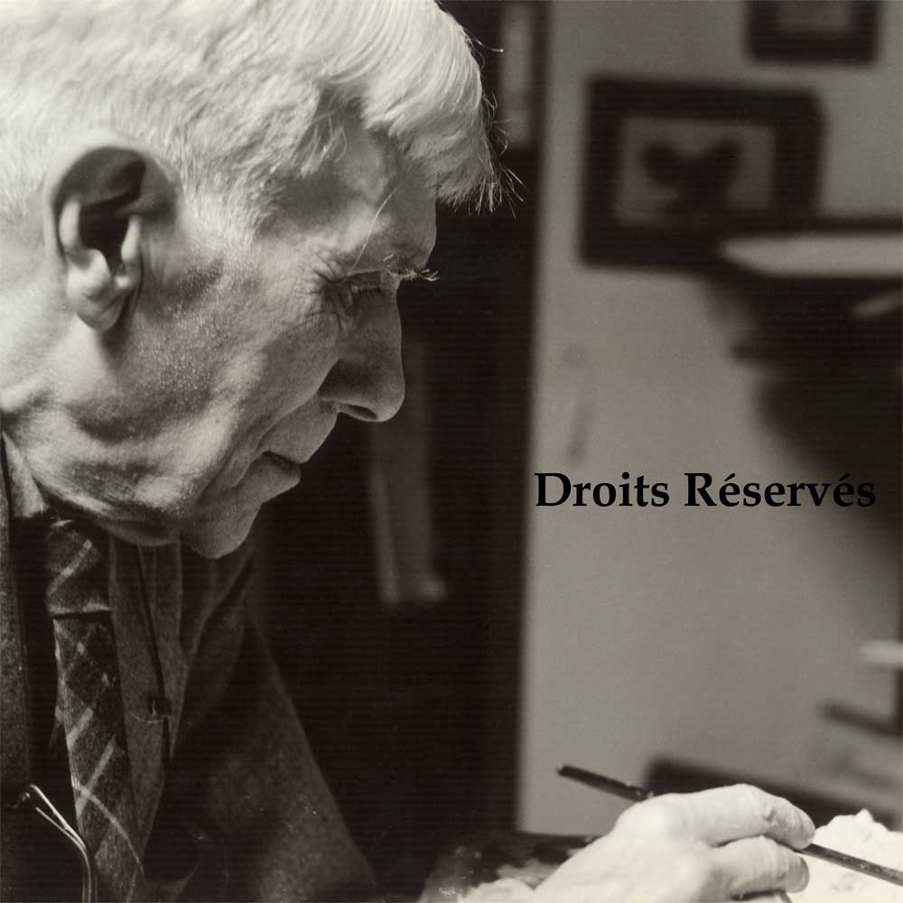 Photo de Georges Braque à l'ouvrage 1