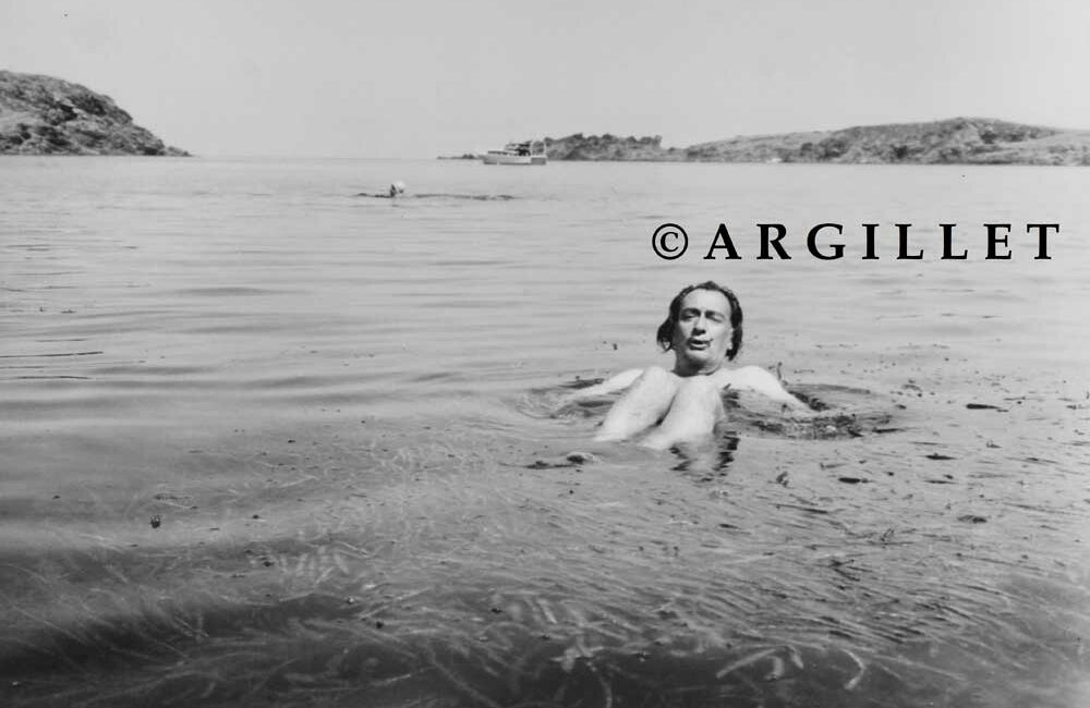 Photo of Dali swiming in Port Lligat 4