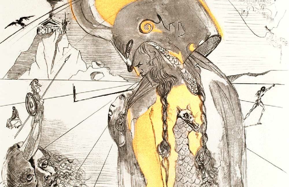 Athéna série Mythologie Salvador DALI