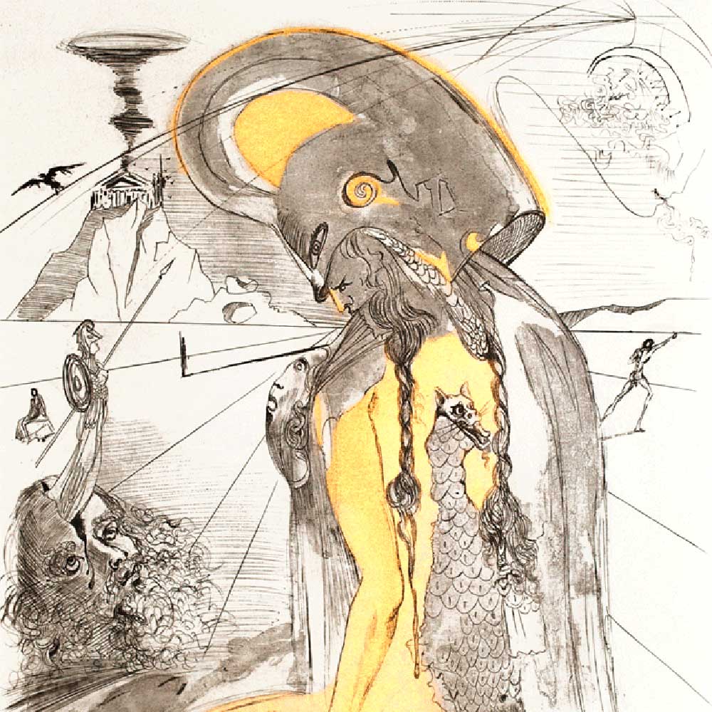 Athéna série Mythologie Salvador DALI