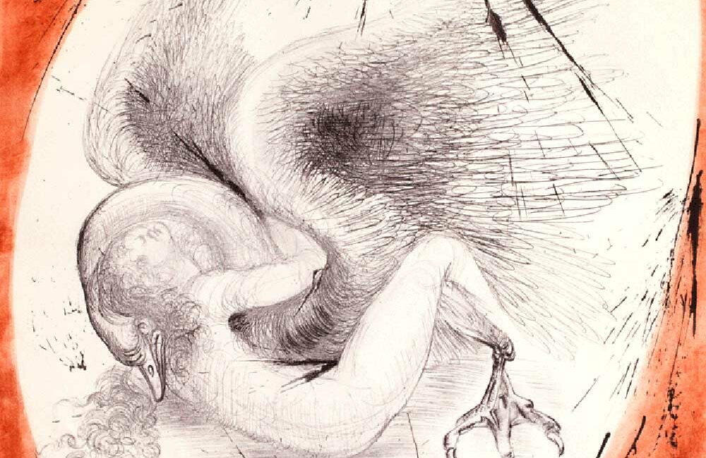 Leda et le Cygne série Mythologie Salvador DALI