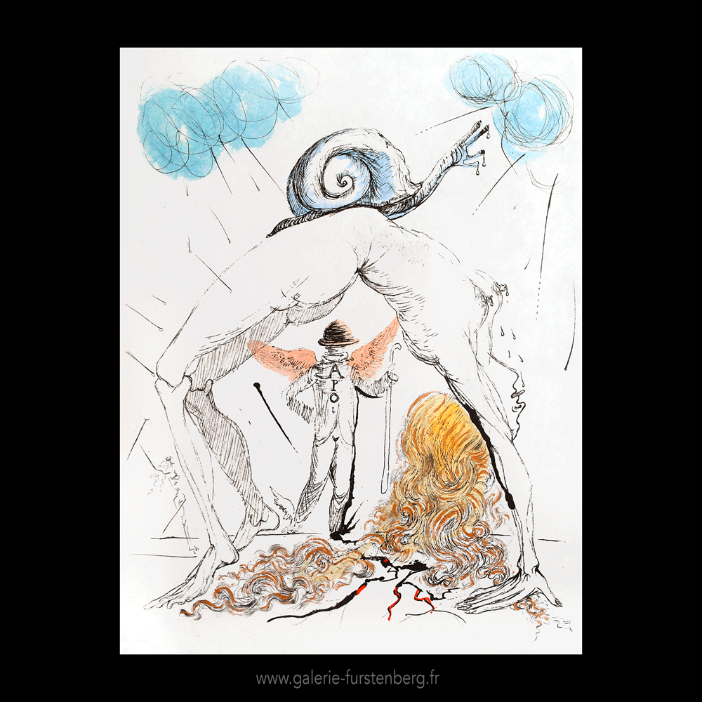 Dali Apollinaire series Woman-with-Snail