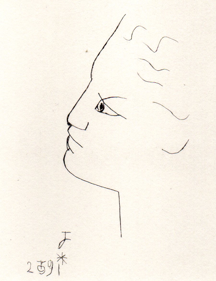 Gravure originale de Jean Cocteau