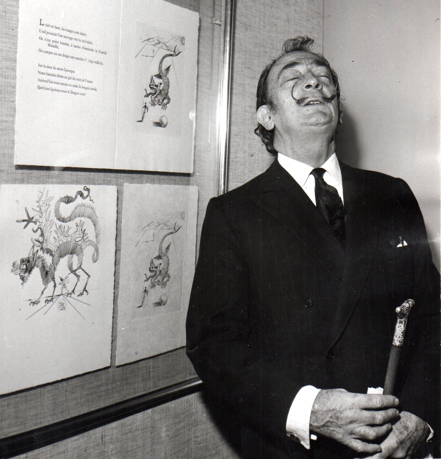 Salvador Dali illustrating Mao's poems